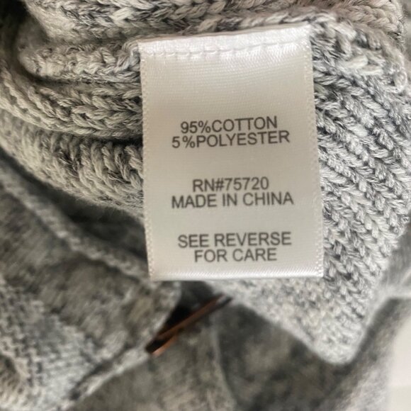 Outpost Makers Ribbed Knit Sweater Mens L Gray 1/4 Career Zip NWT - Picture 4 of 12